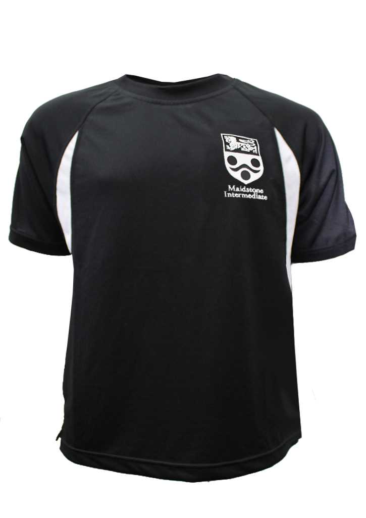 Maidstone Intermediate PE Tee Black/White